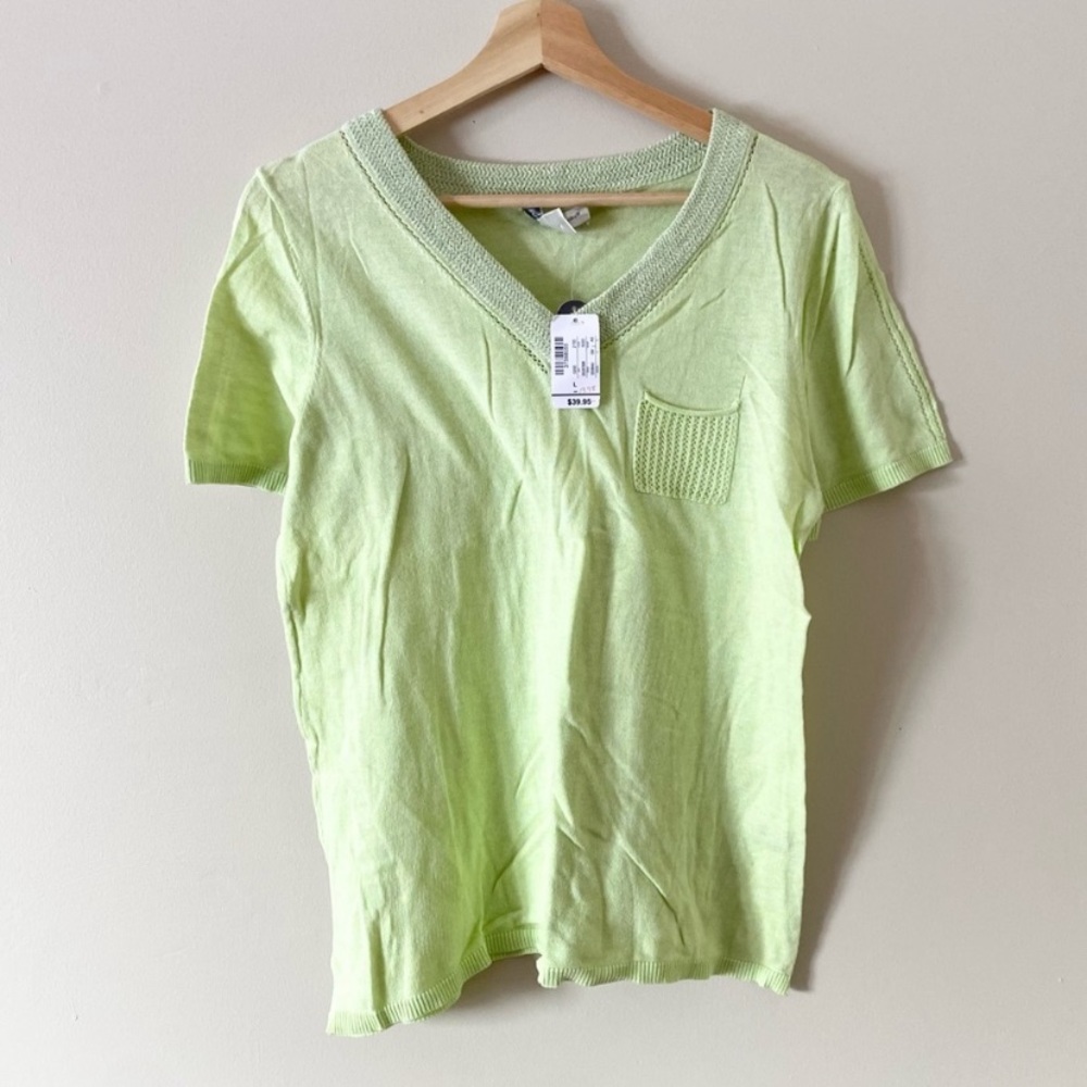 Christopher & Banks • Short Sleeve V-Neck Tee